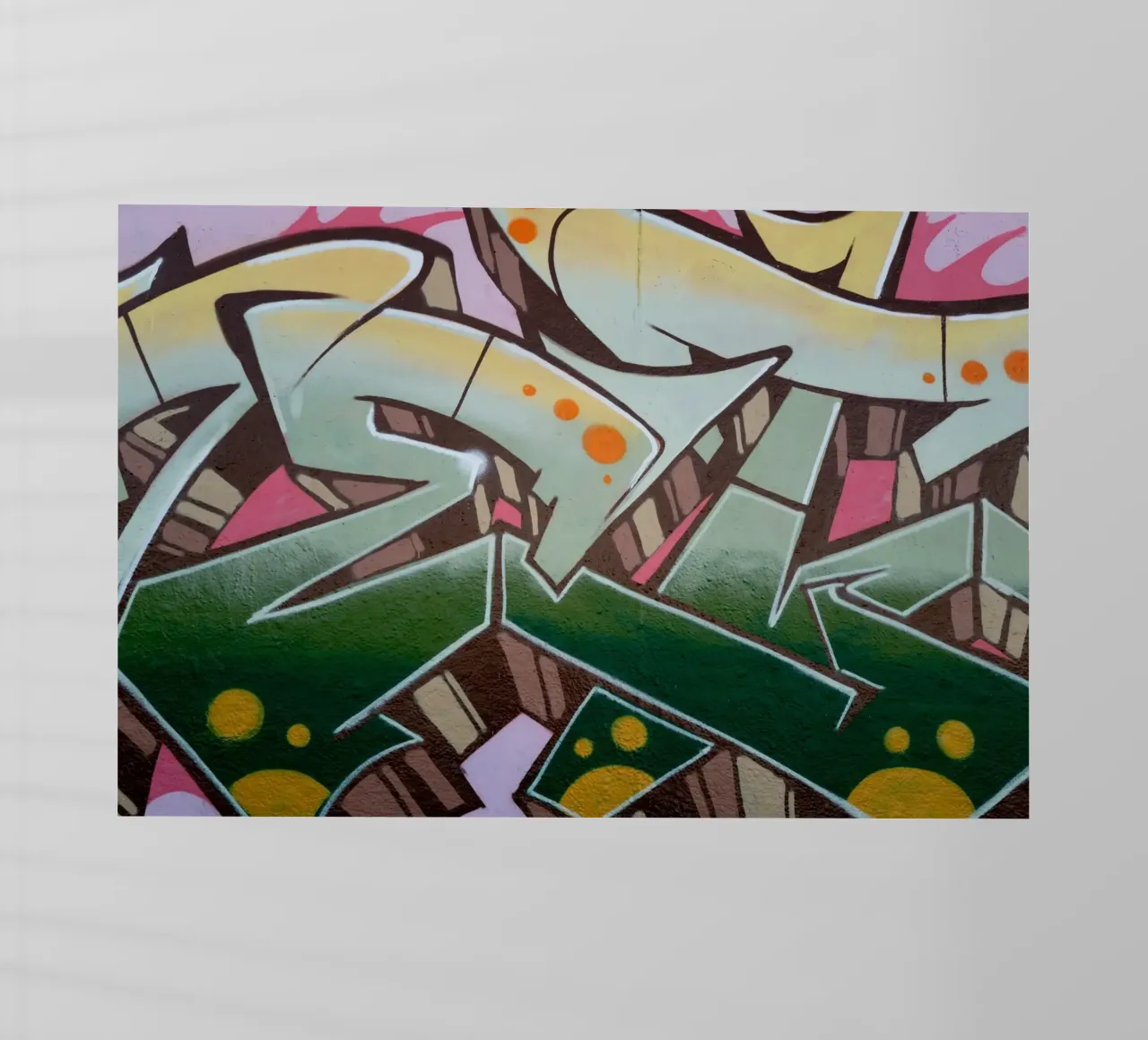 Graffiti E backlit folie van Flo Klein