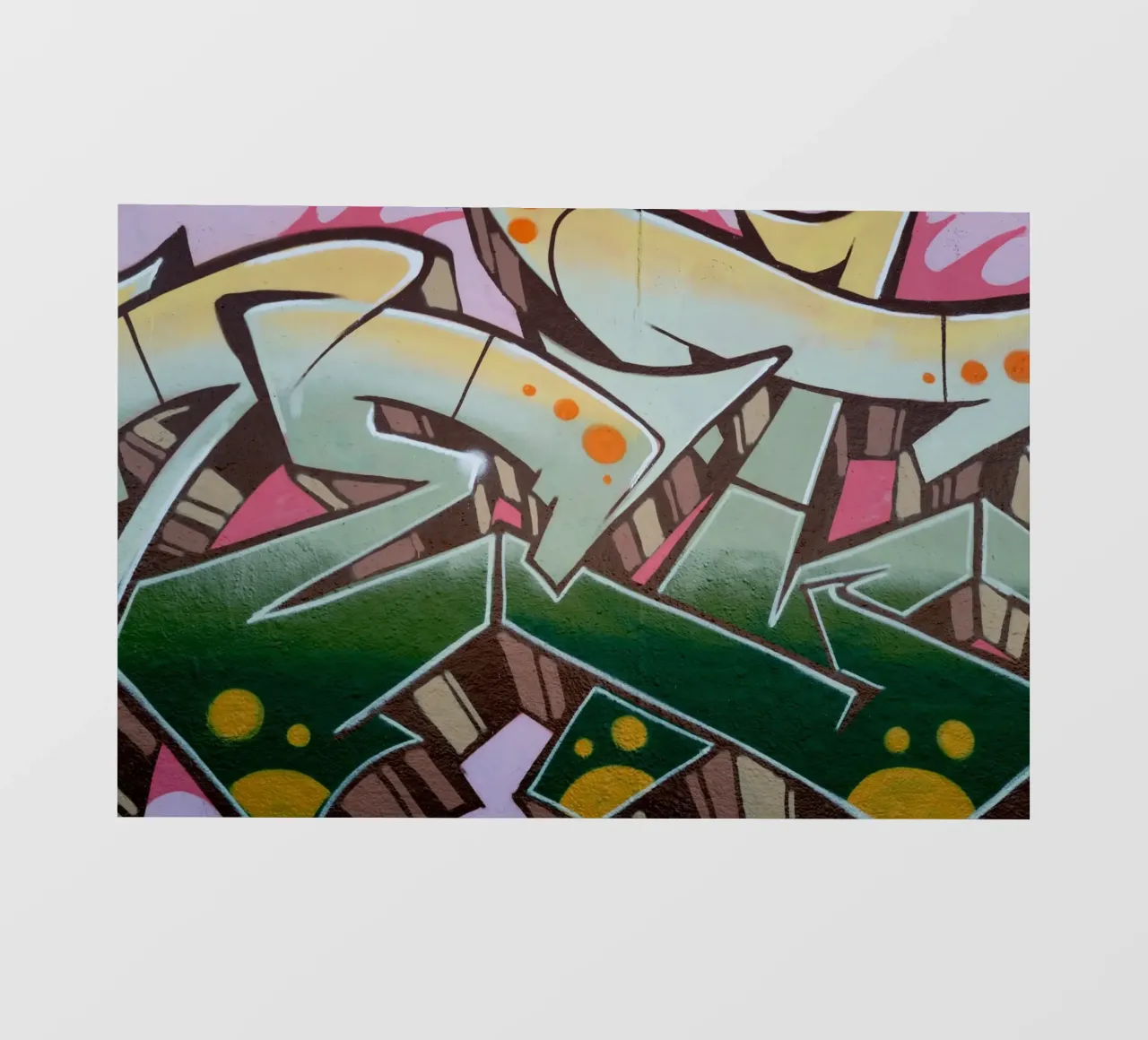 Graffiti E telo in pvc da Flo Klein