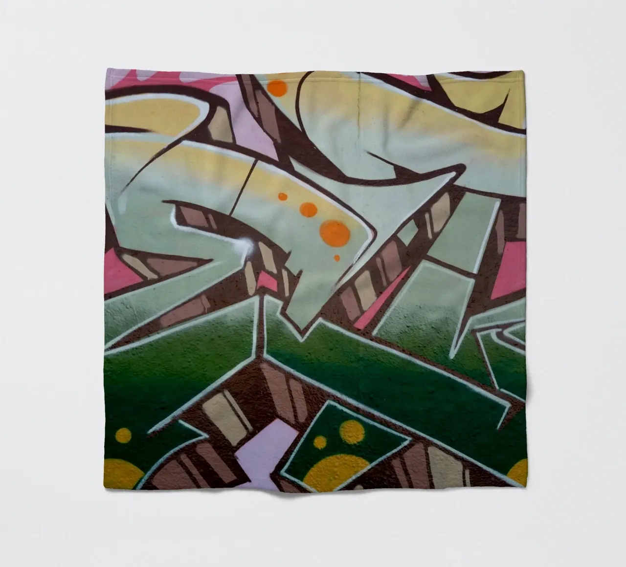 Graffiti E fleecedeken van Flo Klein