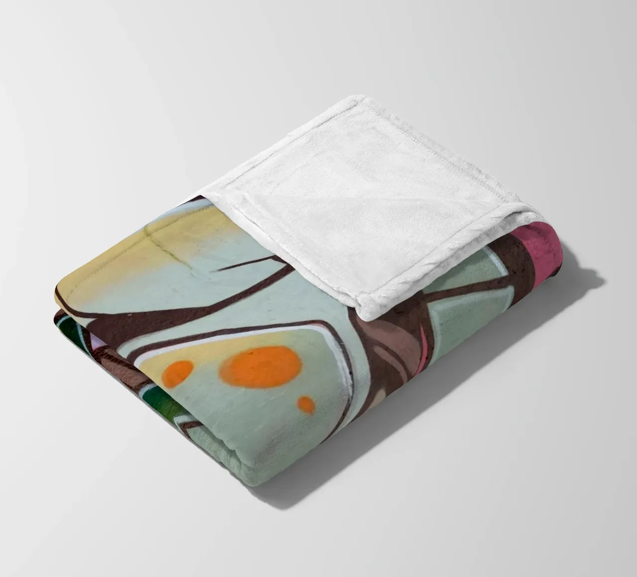 Graffiti E fleecedeken van Flo Klein