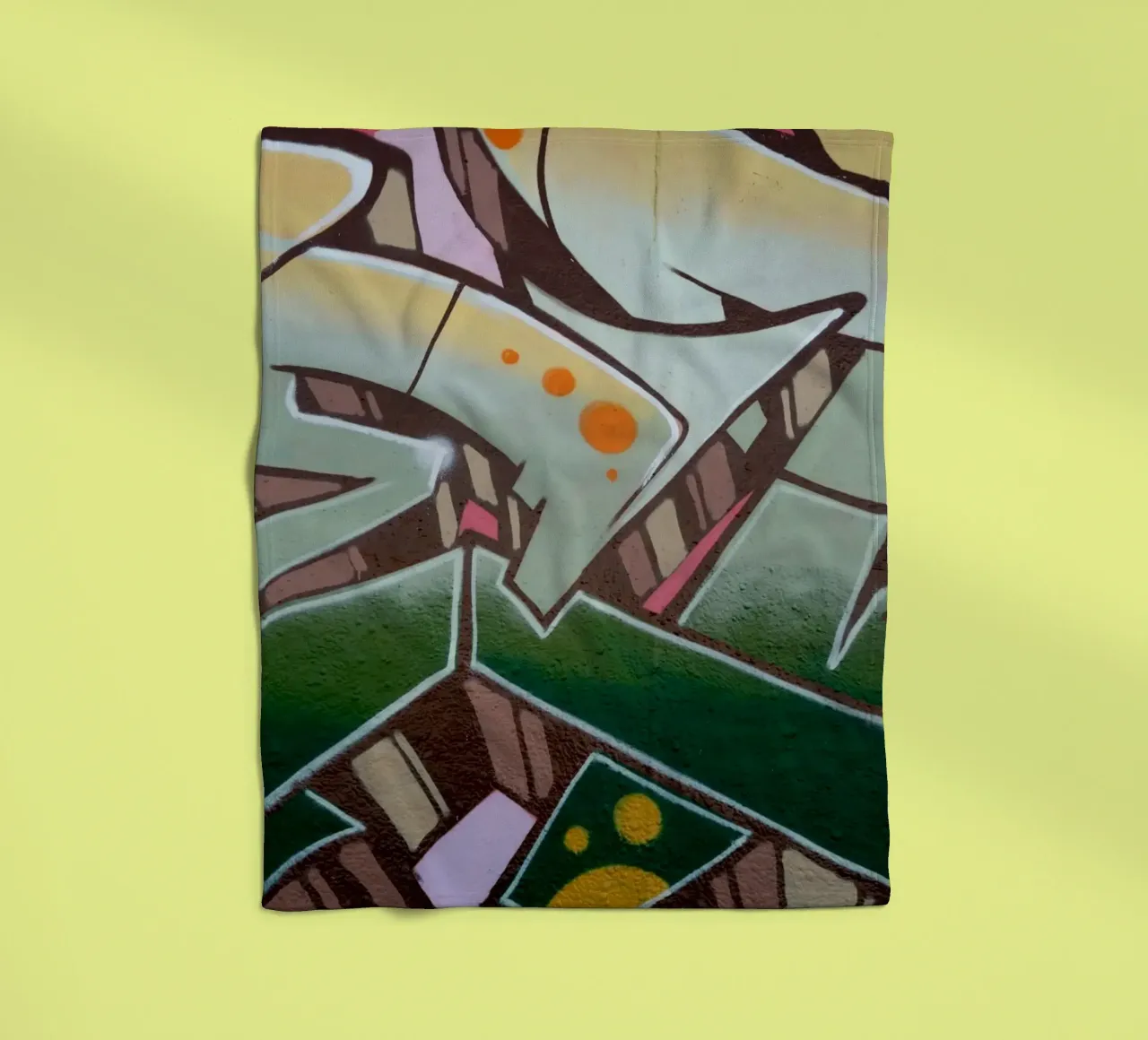 Graffiti E fleecedeken van Flo Klein