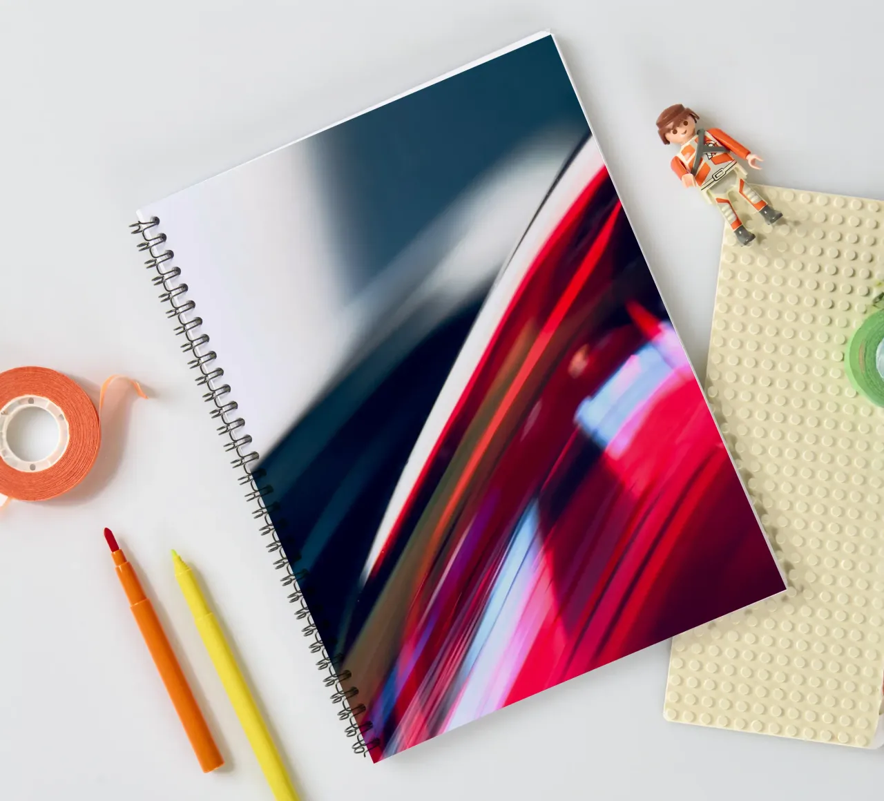 Lichtgeschwindigkeit spiral notebook by Flo Klein