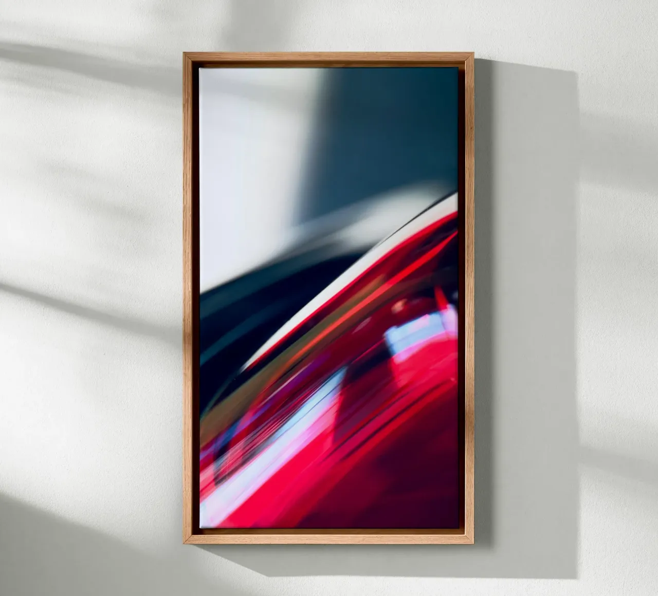 Lichtgeschwindigkeit canvas met Baklijst van Flo Klein