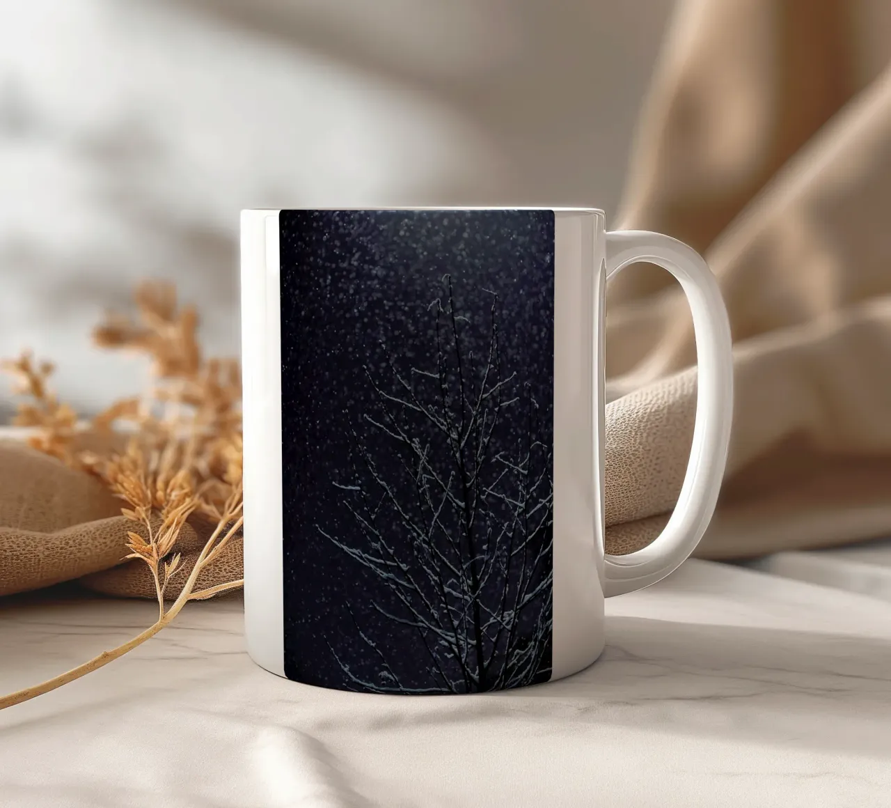 Winter ceramic mug by Jovana Rikalo