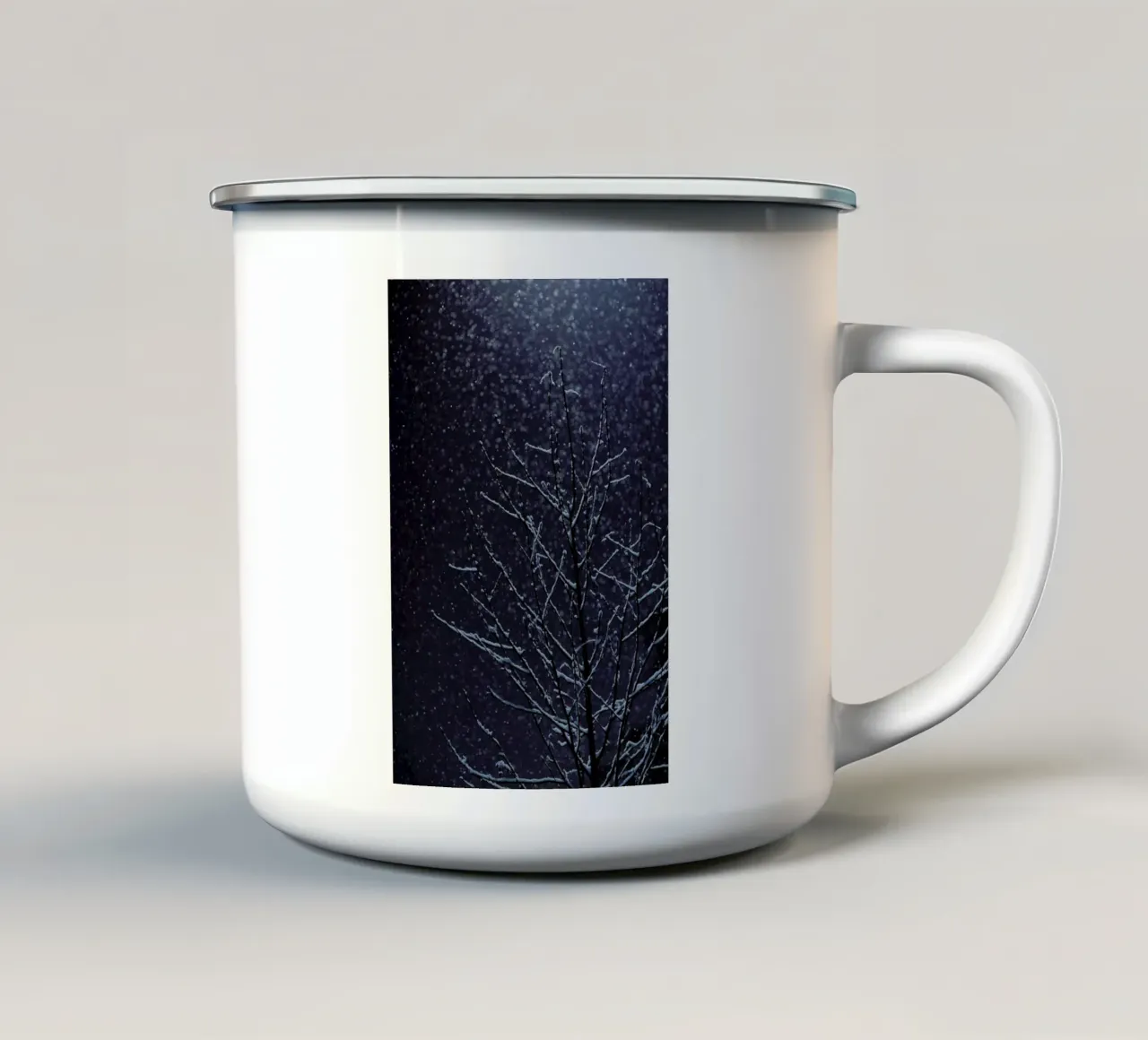 Winter tazza in smalto da Jovana Rikalo
