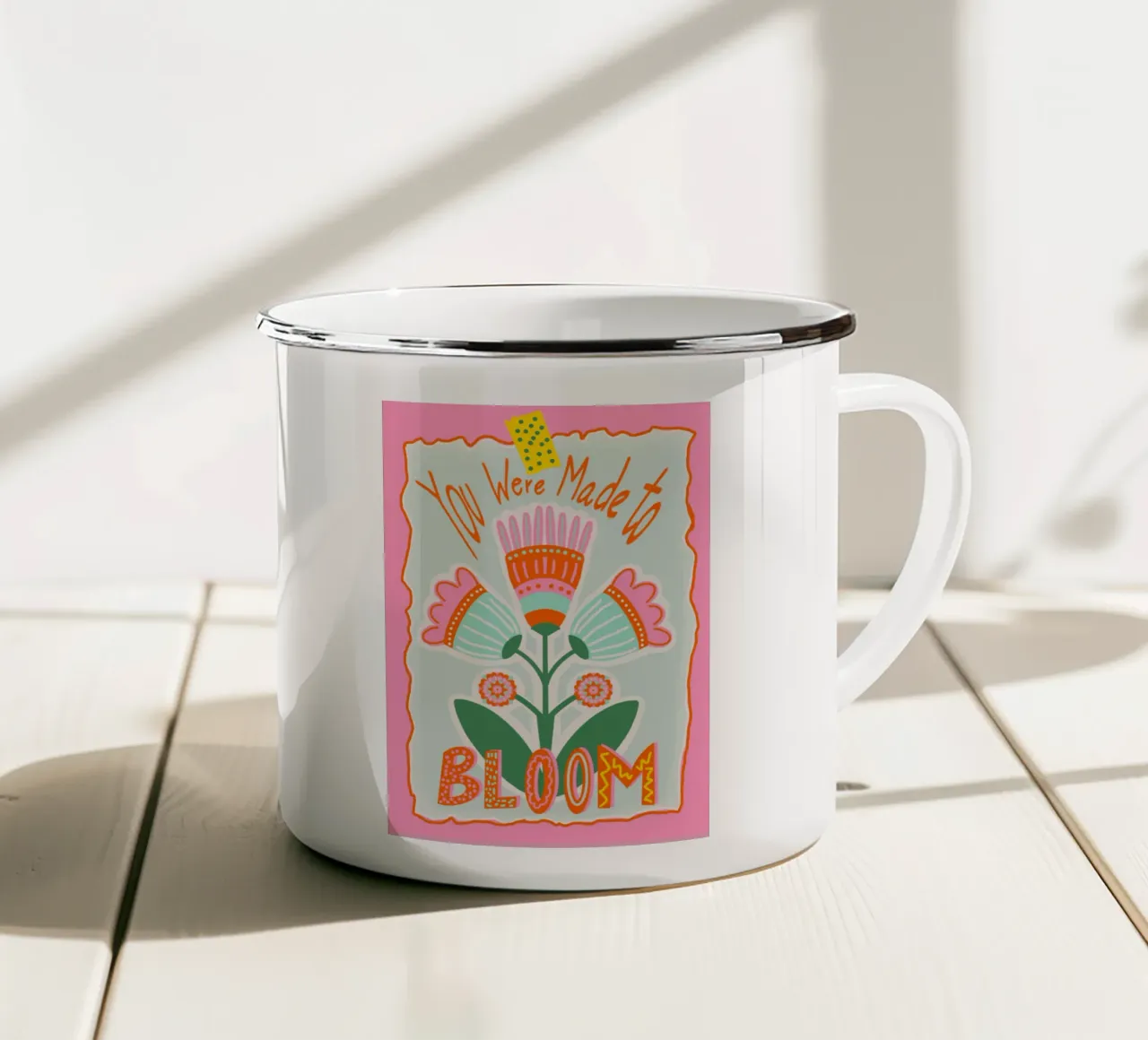 You Were Made to BLOOM 2.0 enamel mug by Miris bunte Modewelt