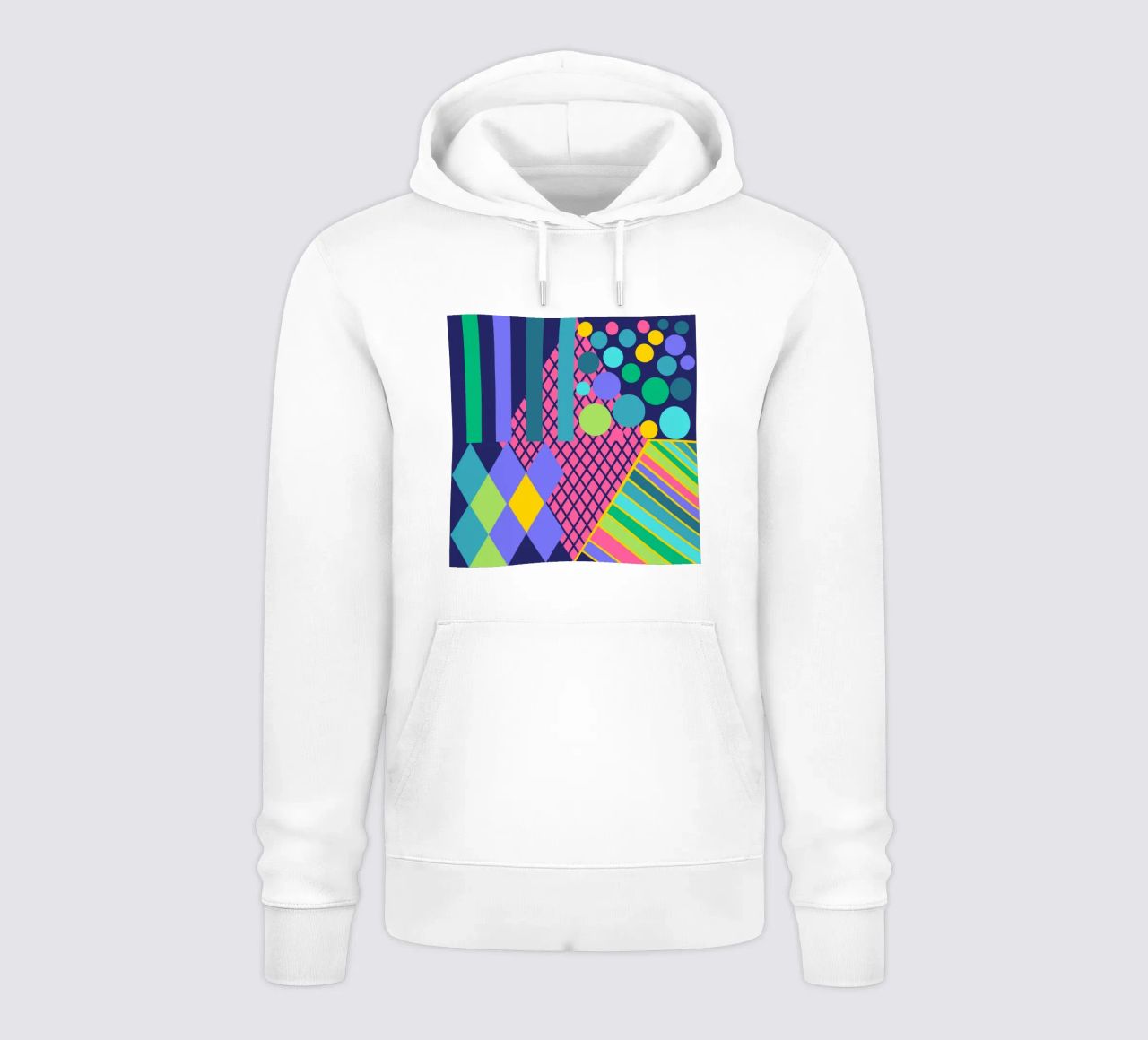Mathe macht glücklich! Dunkelblau sudadera con capucha de Miris bunte Modewelt
