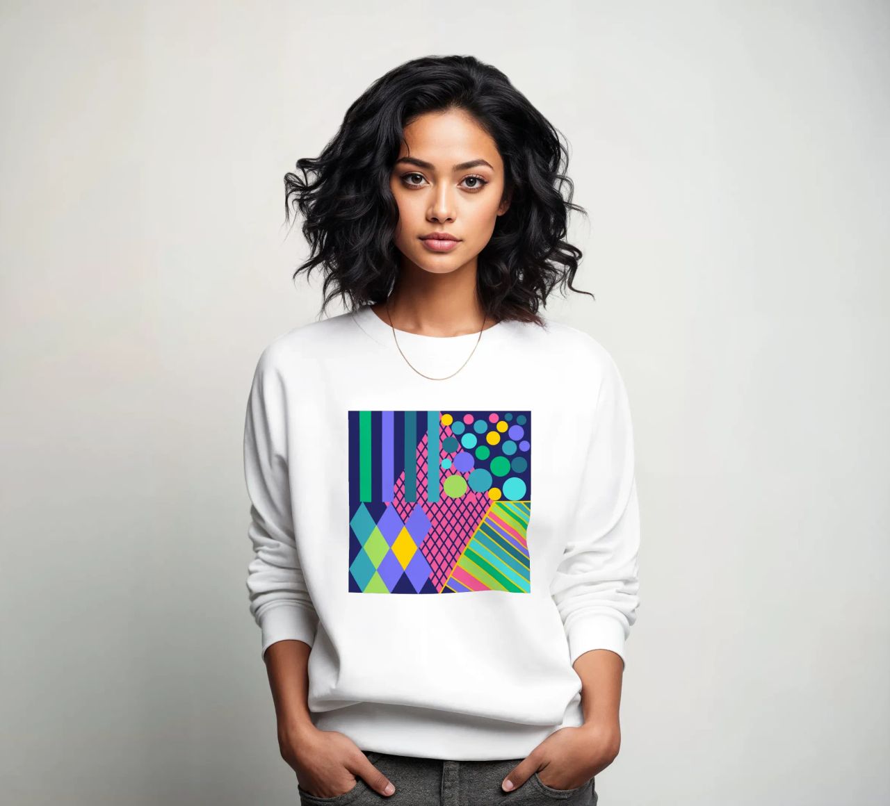 Mathe macht glücklich! Dunkelblau sudadera de Miris bunte Modewelt