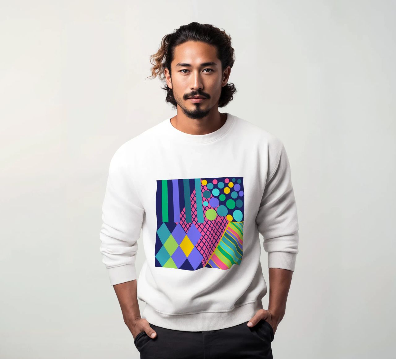 Mathe macht glücklich! Dunkelblau sudadera de Miris bunte Modewelt