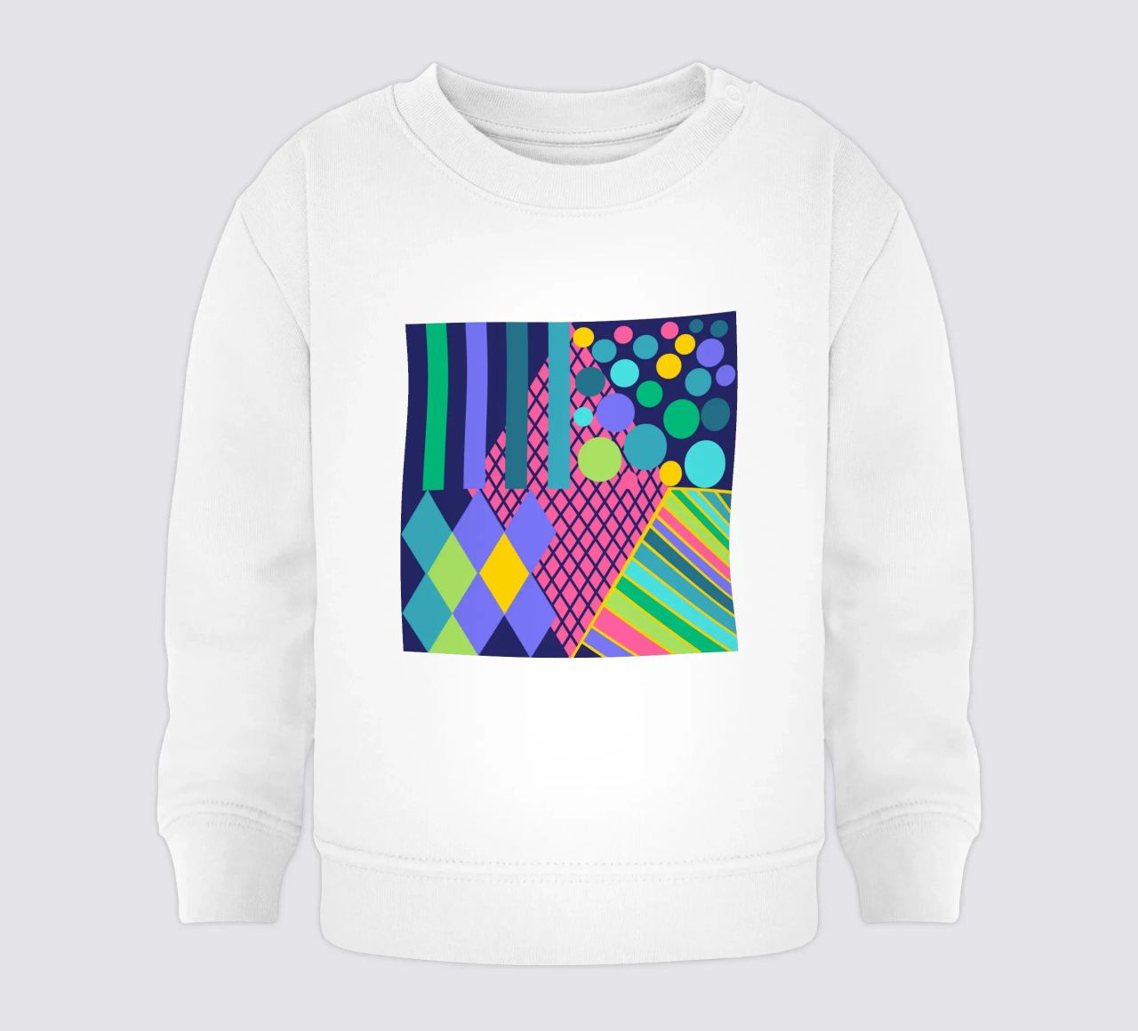 Mathe macht glücklich! Dunkelblau sudadera de bebé de Miris bunte Modewelt