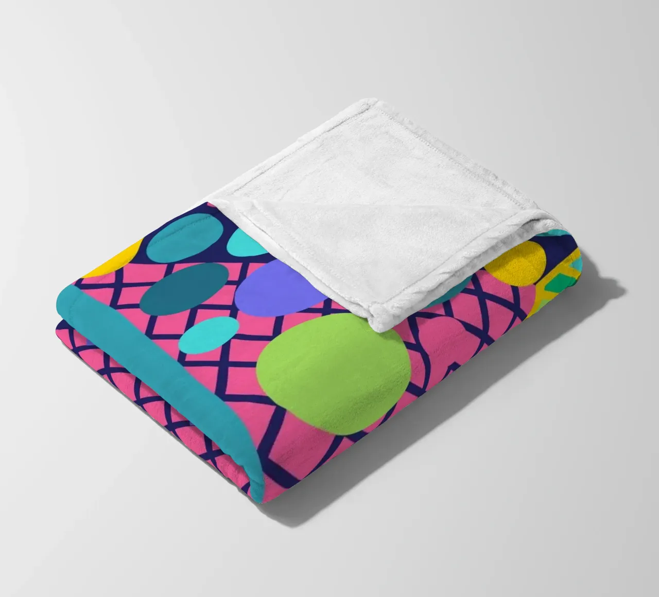 Mathe macht glücklich! Dunkelblau fleece blanket by Miris bunte Modewelt