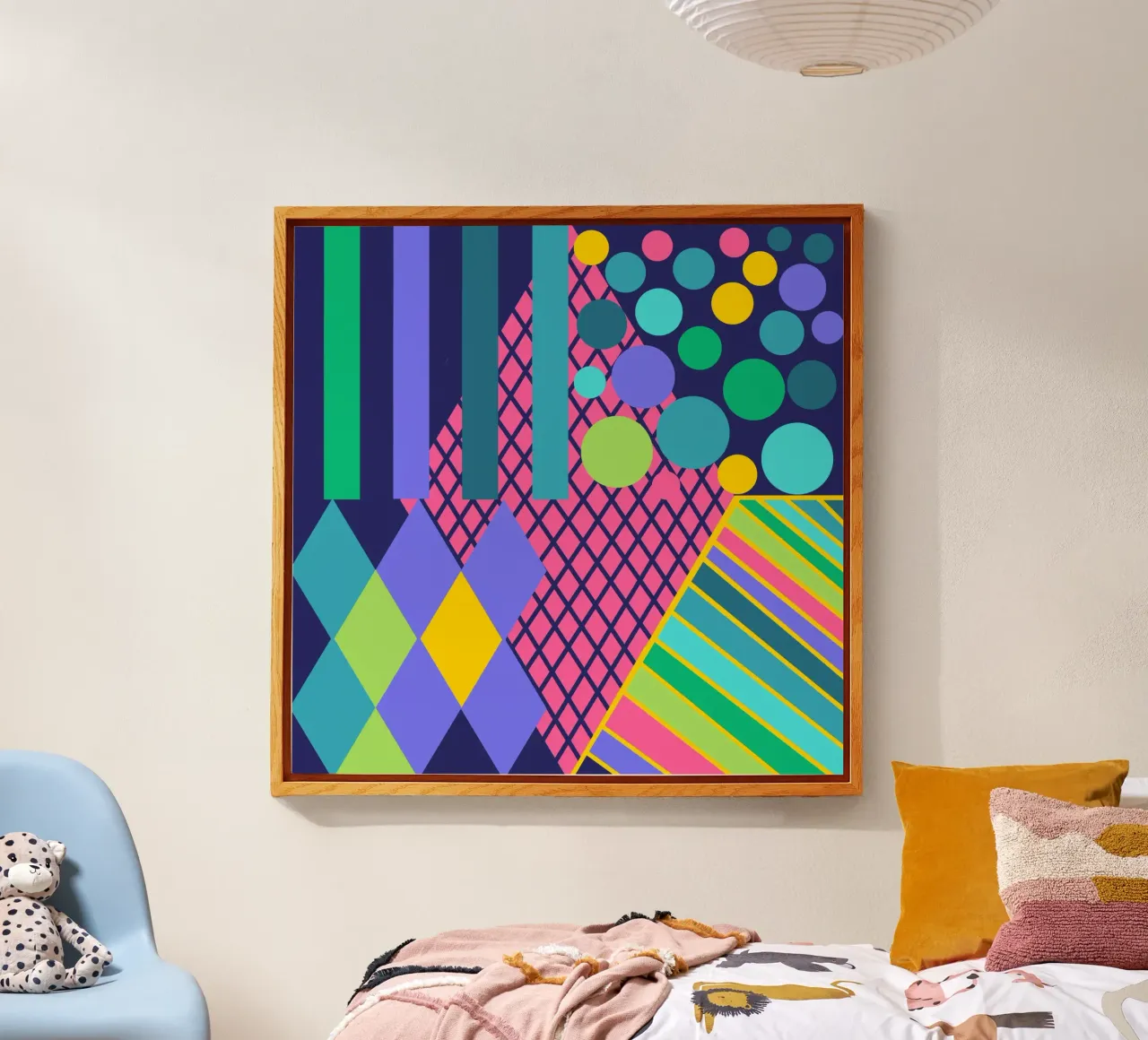 Mathe macht glücklich! Dunkelblau plexiglass da Miris bunte Modewelt