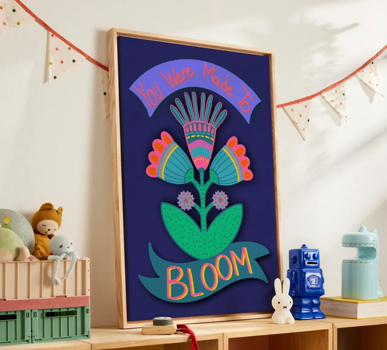 Bloom dunkelblau tela da Miris bunte Modewelt