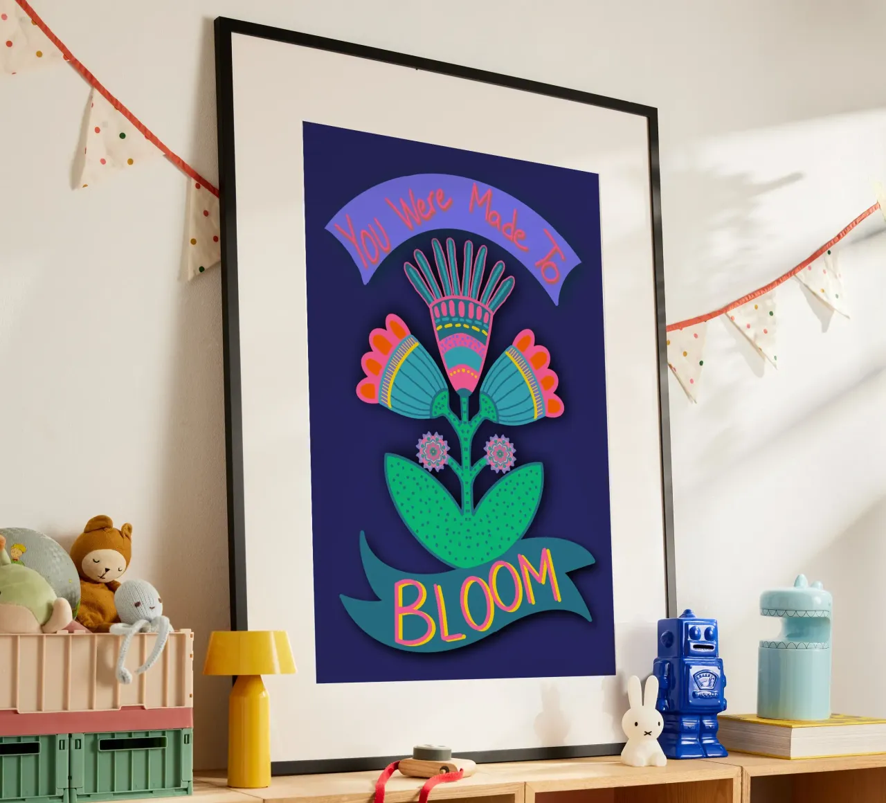 Bloom dunkelblau carta hahnemühle da Miris bunte Modewelt
