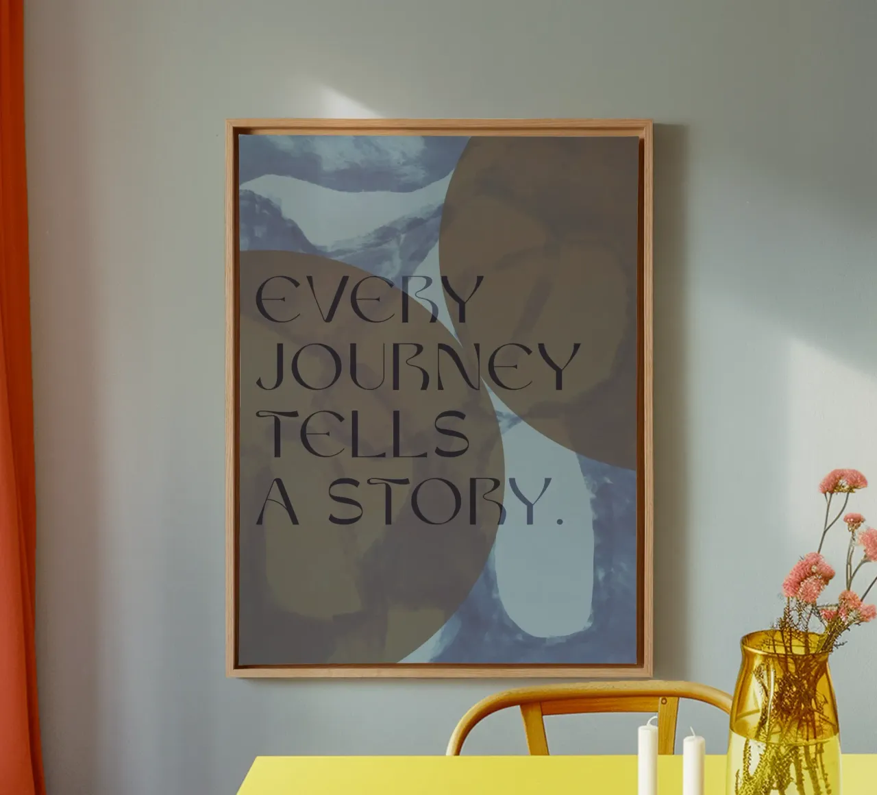 Every Journey tela con Cornice a cassetta da treechild