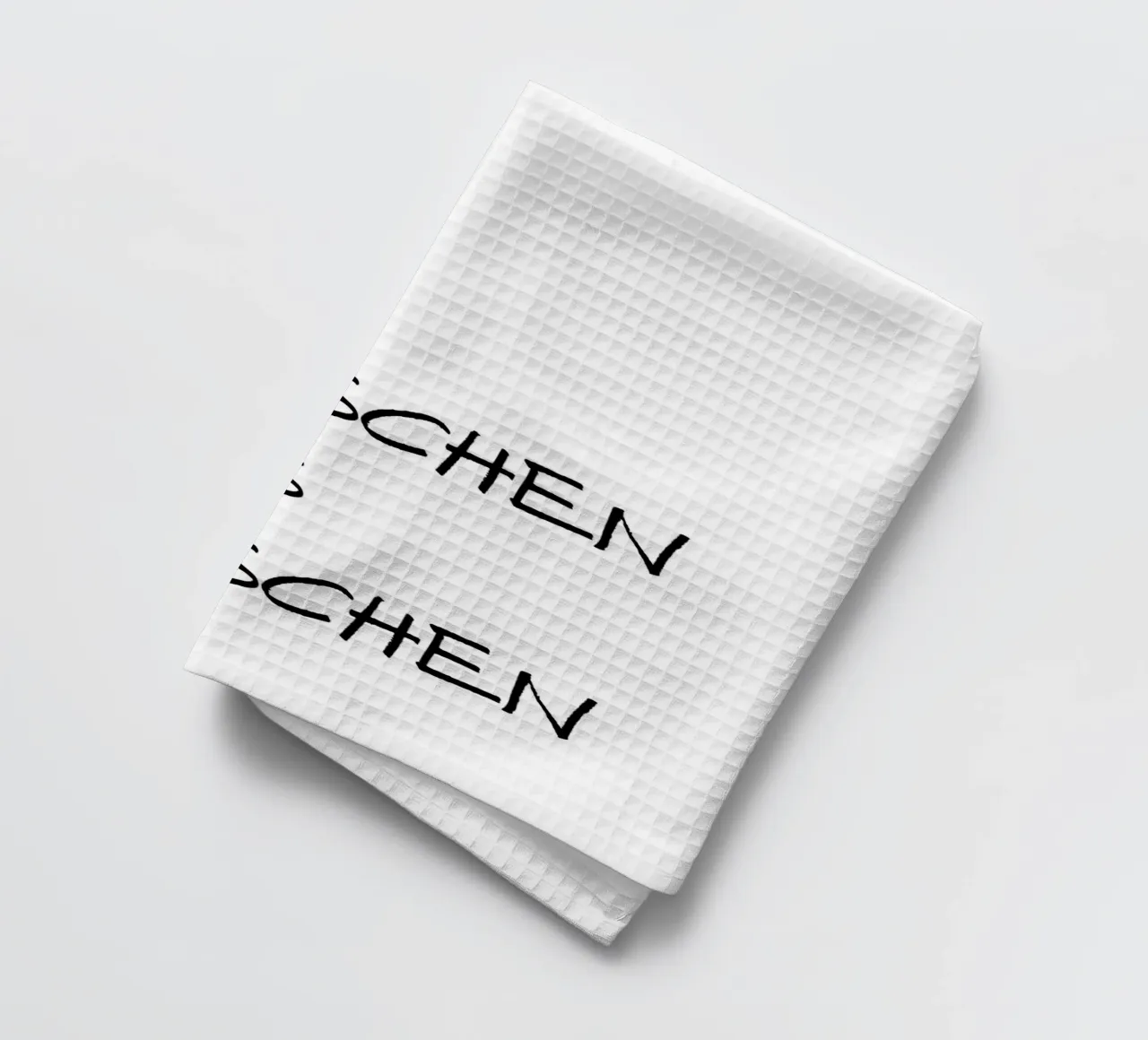 Fête des mères - Amour, baiser - Slogan - noir blanc, simple torchon de keinkonzept