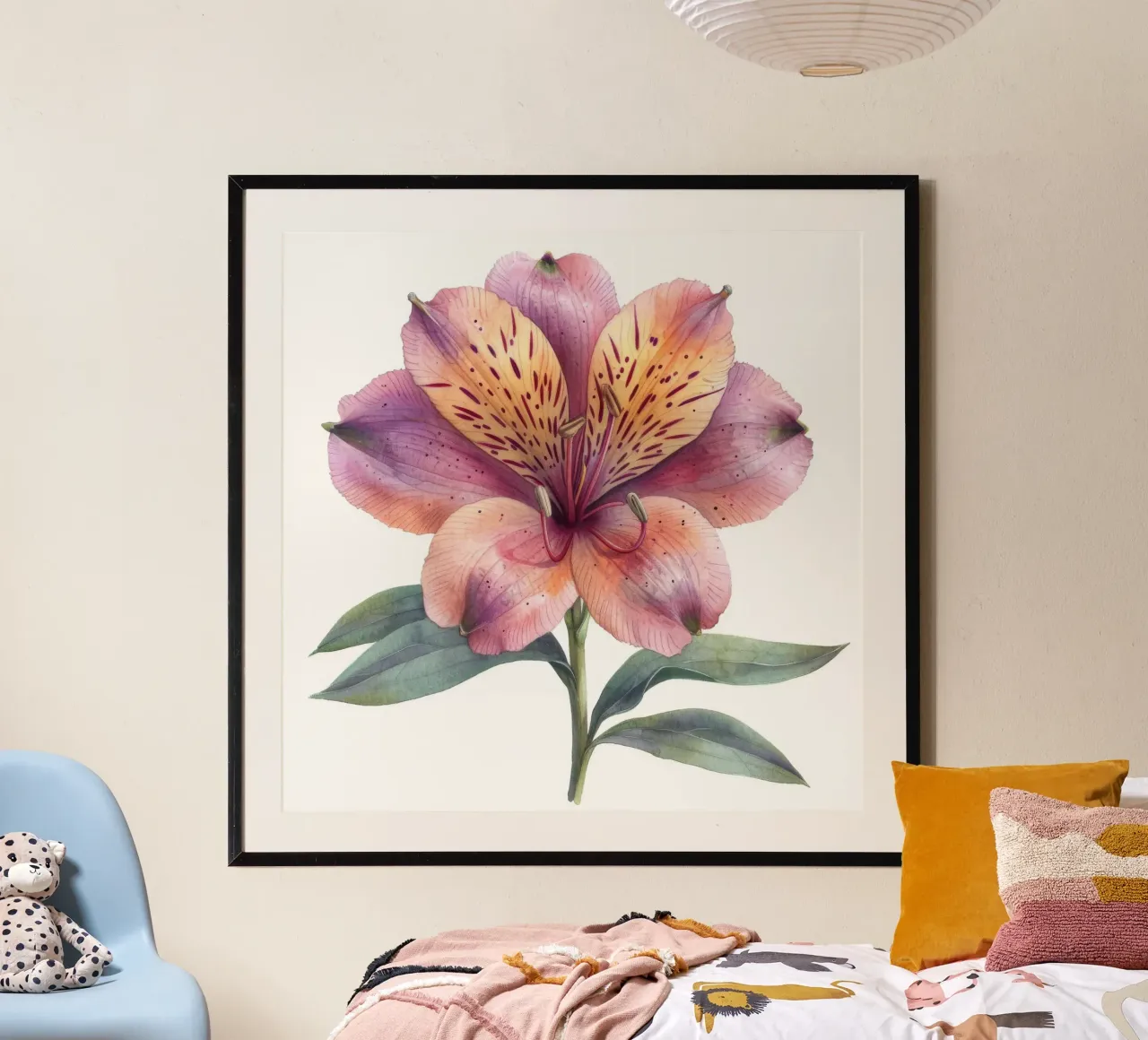 Alstroemeria Flower 4 hahnemühle by Bold Blooms