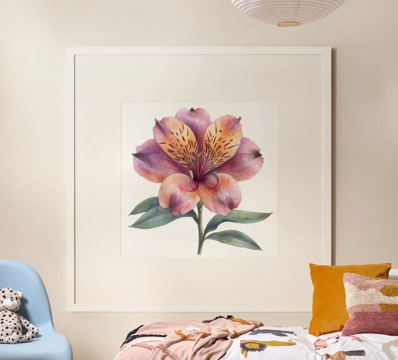 Alstroemeria Flower 4 hahnemühle by Bold Blooms