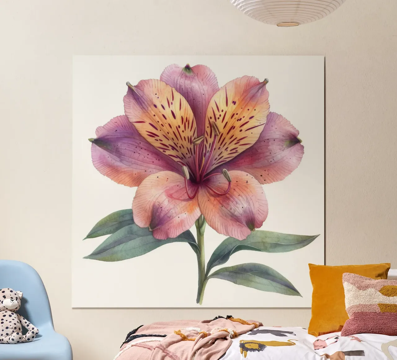 Alstroemeria Flower 4 hahnemühle by Bold Blooms