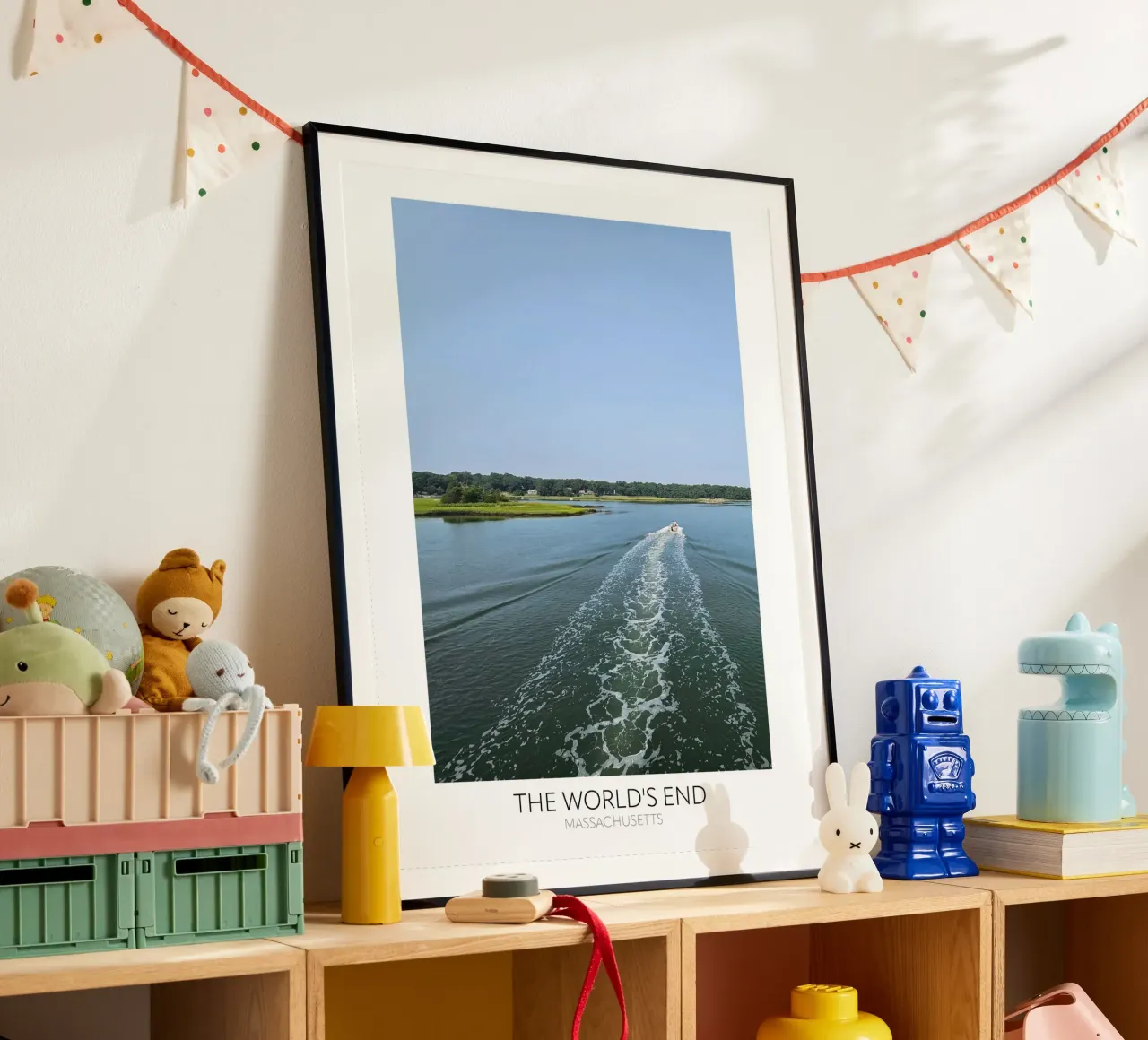 Massachusetts "La fine dei mondi" poster con telaio in alluminio da Wonderland Photography