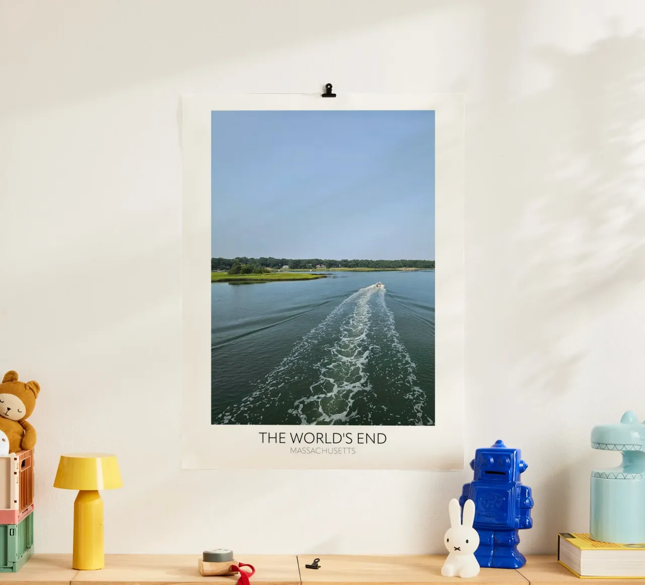 Massachusetts "La fine dei mondi" poster con telaio in alluminio da Wonderland Photography