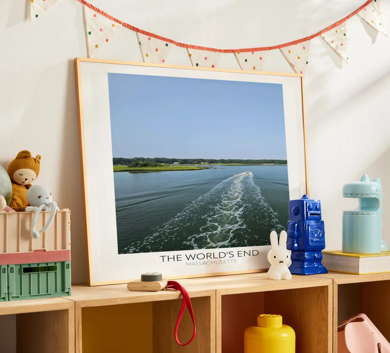 Massachusetts "La fine dei mondi" poster con telaio in alluminio da Wonderland Photography