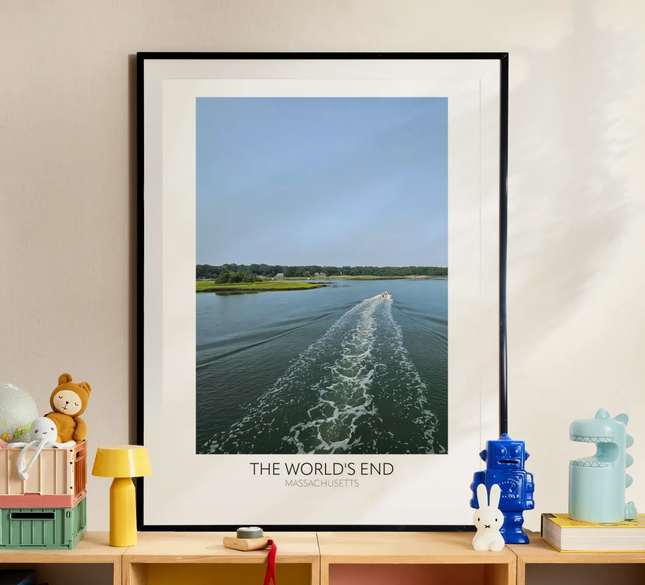 Massachusetts "La fine dei mondi" poster con telaio in alluminio da Wonderland Photography