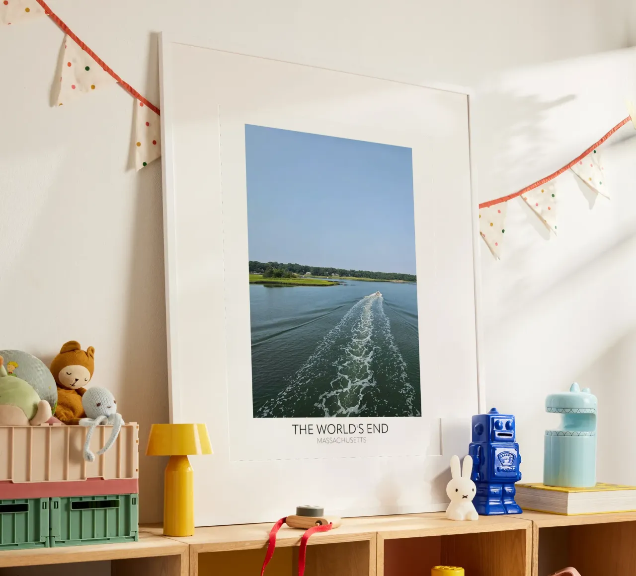 Massachusetts "La fine dei mondi" poster con telaio in alluminio da Wonderland Photography