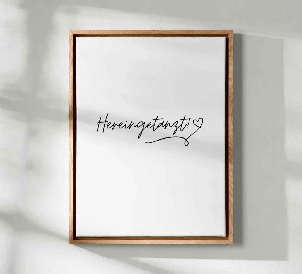 Hereingetanzt - Flur, Eingangsbereich - Willkommen - Gäste canvas met Baklijst van keinkonzept