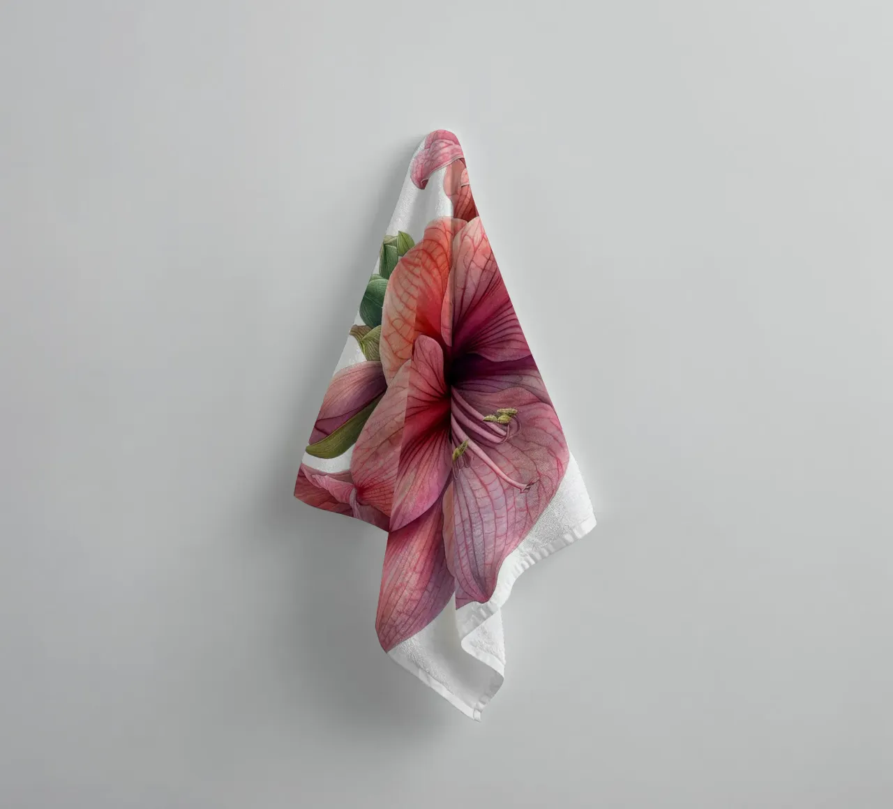 Amaryllis Flower 2 towel by Bold Blooms