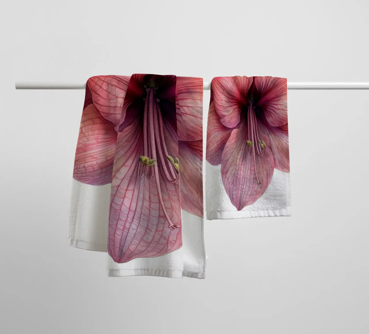 Amaryllis Flower 2 towel by Bold Blooms