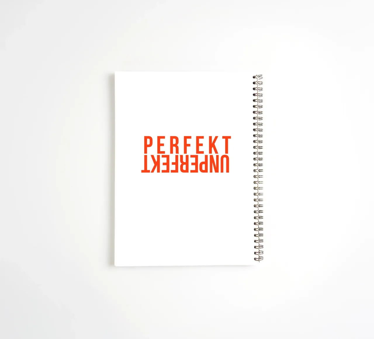 Perfekt unperfekt - Motivation - Spruch - Lebensmotto diario ad anelli da keinkonzept