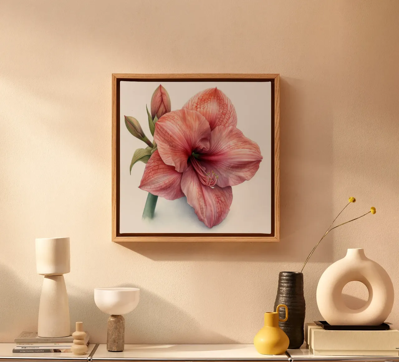 Amaryllis Flower 4 canvas by Bold Blooms