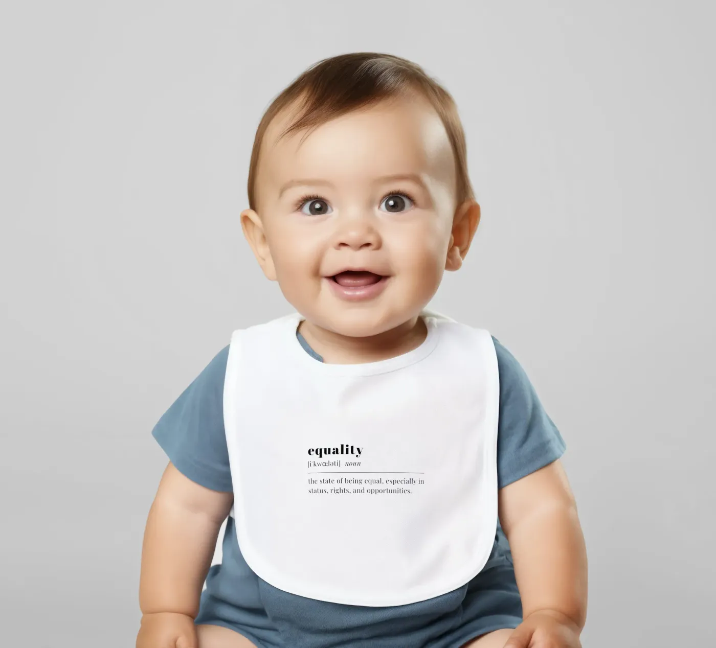 equality baby bib by pilotpegasus