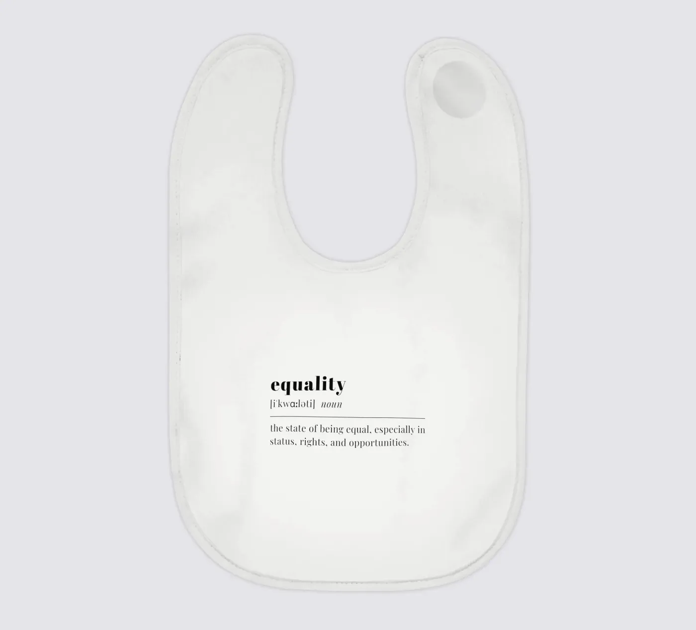 equality baby bib by pilotpegasus
