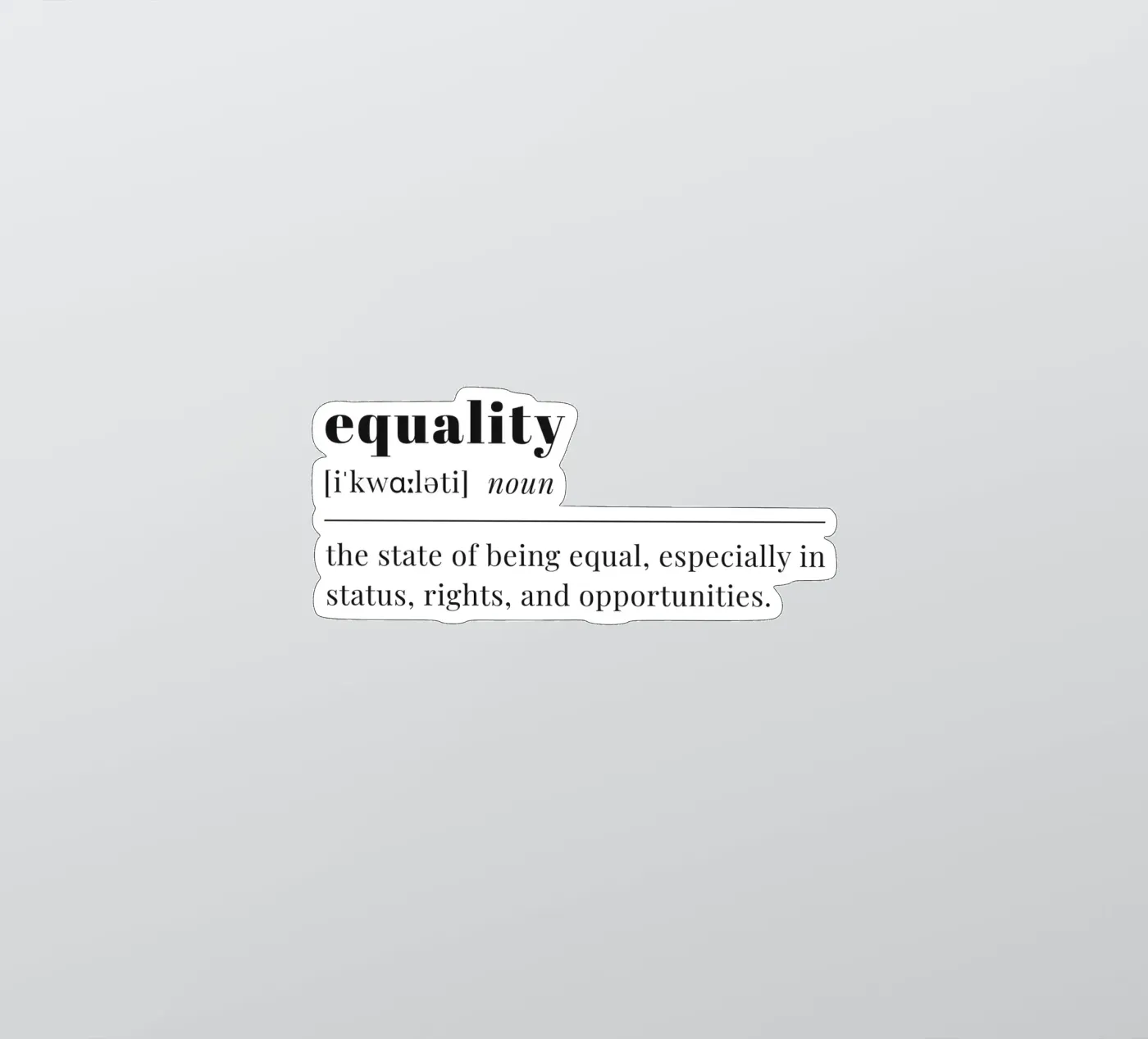 equality sticker by pilotpegasus