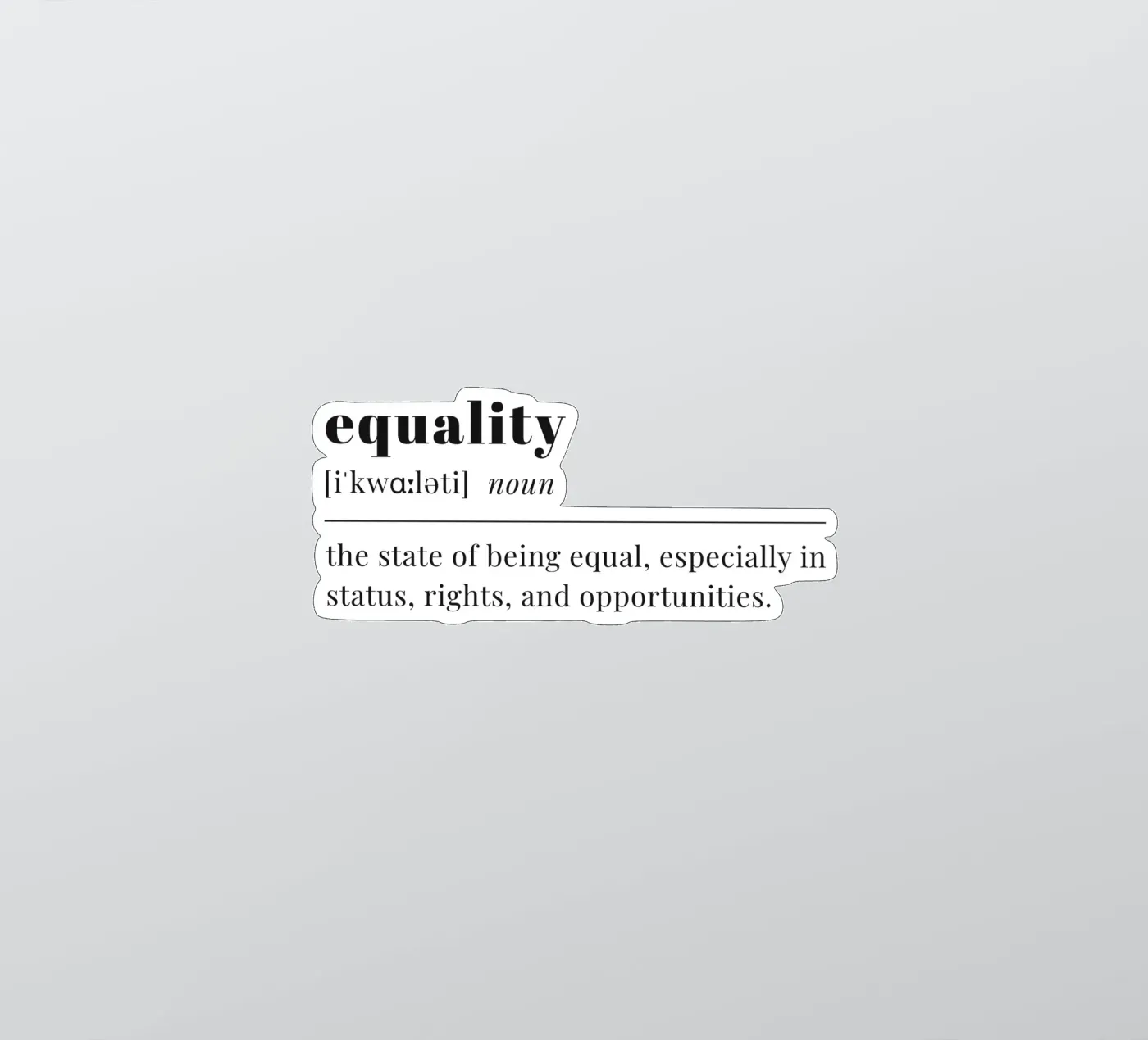 equality Sticker von pilotpegasus