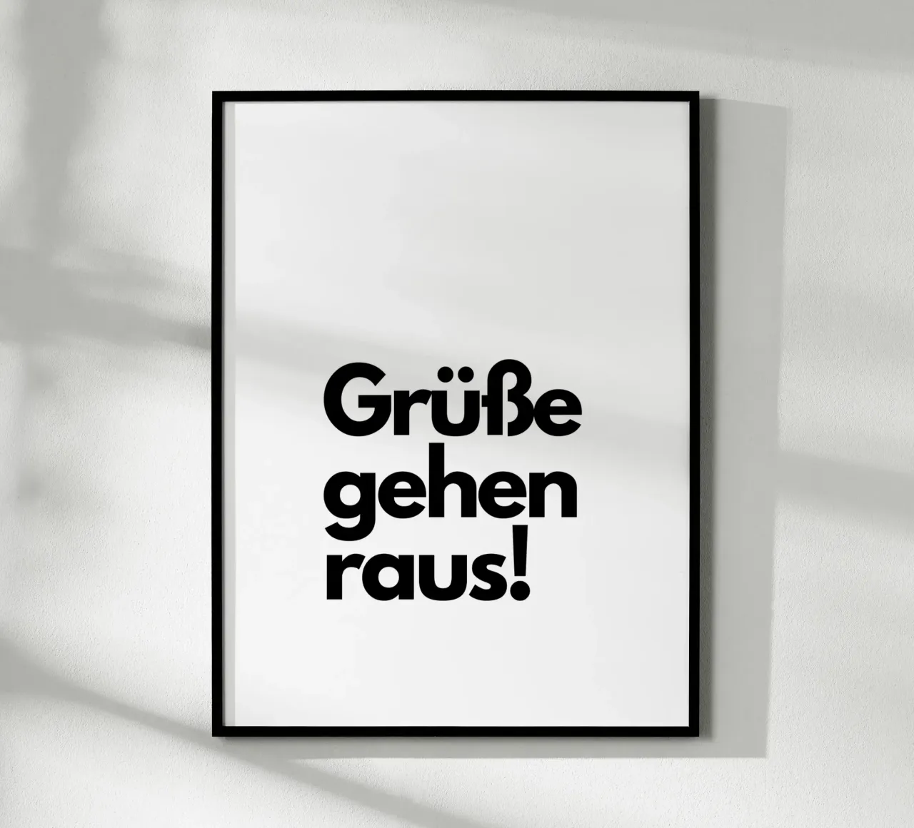 Grüße gehen raus - Spruch - german words hahnemühle by keinkonzept