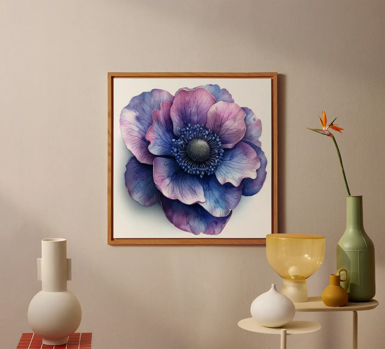 Anemone Flower 2 alu-dibond by Bold Blooms