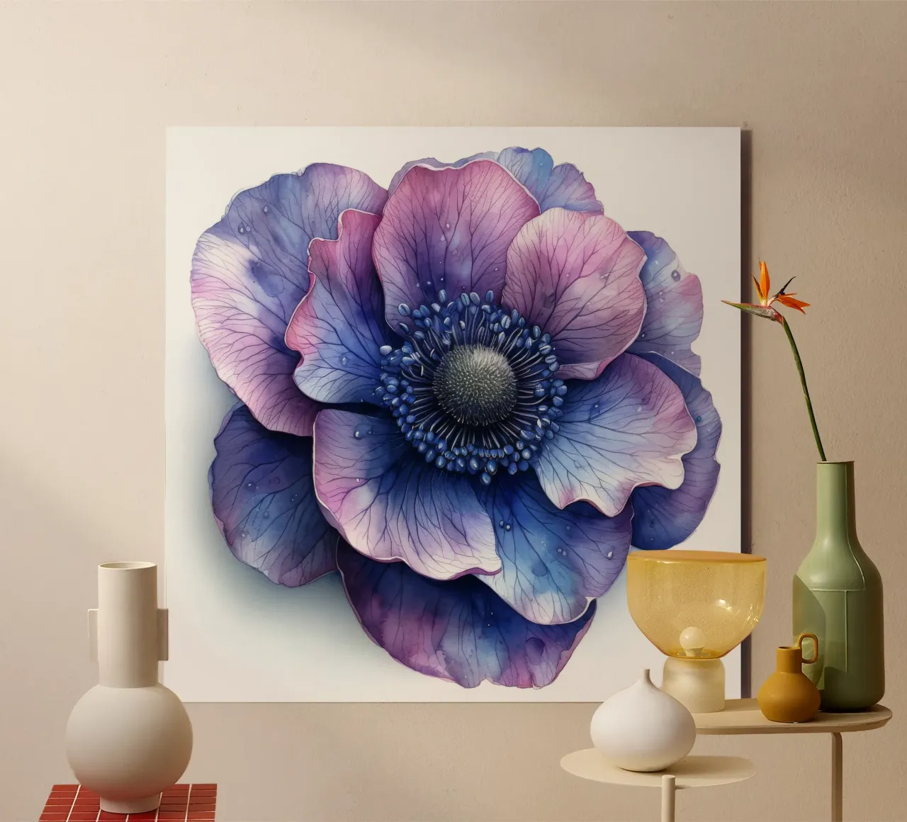 Anemone Flower 2 alu-dibond by Bold Blooms