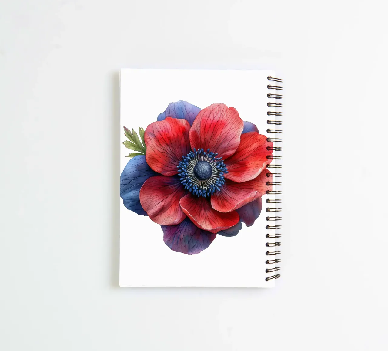 Anemone Flower 3 spiral notebook by Bold Blooms