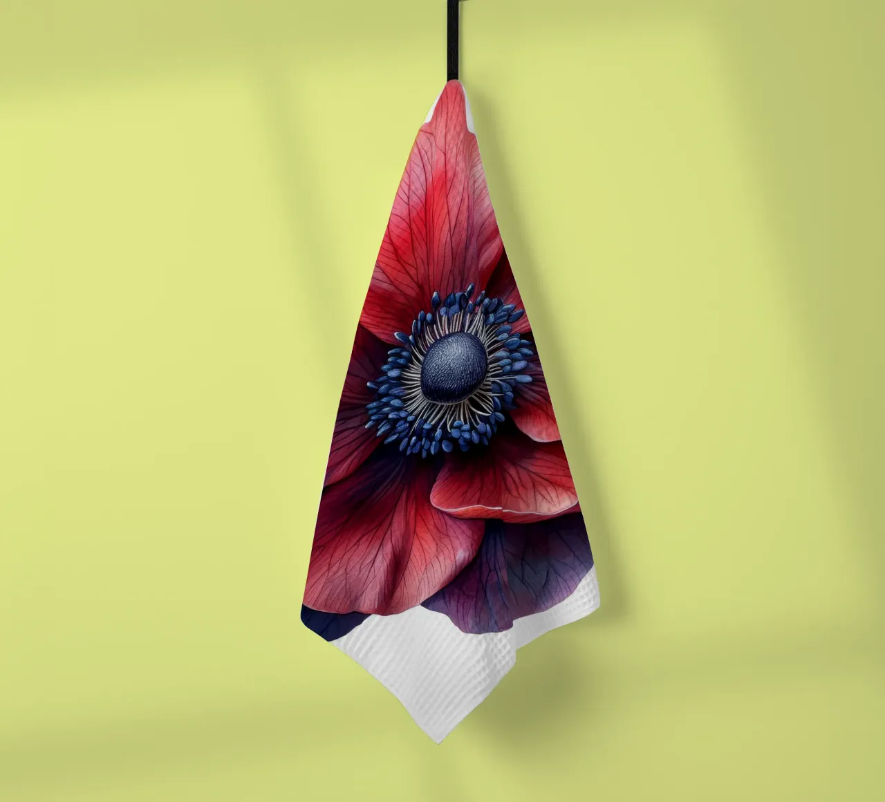Anemone Flower 3 tea towel by Bold Blooms