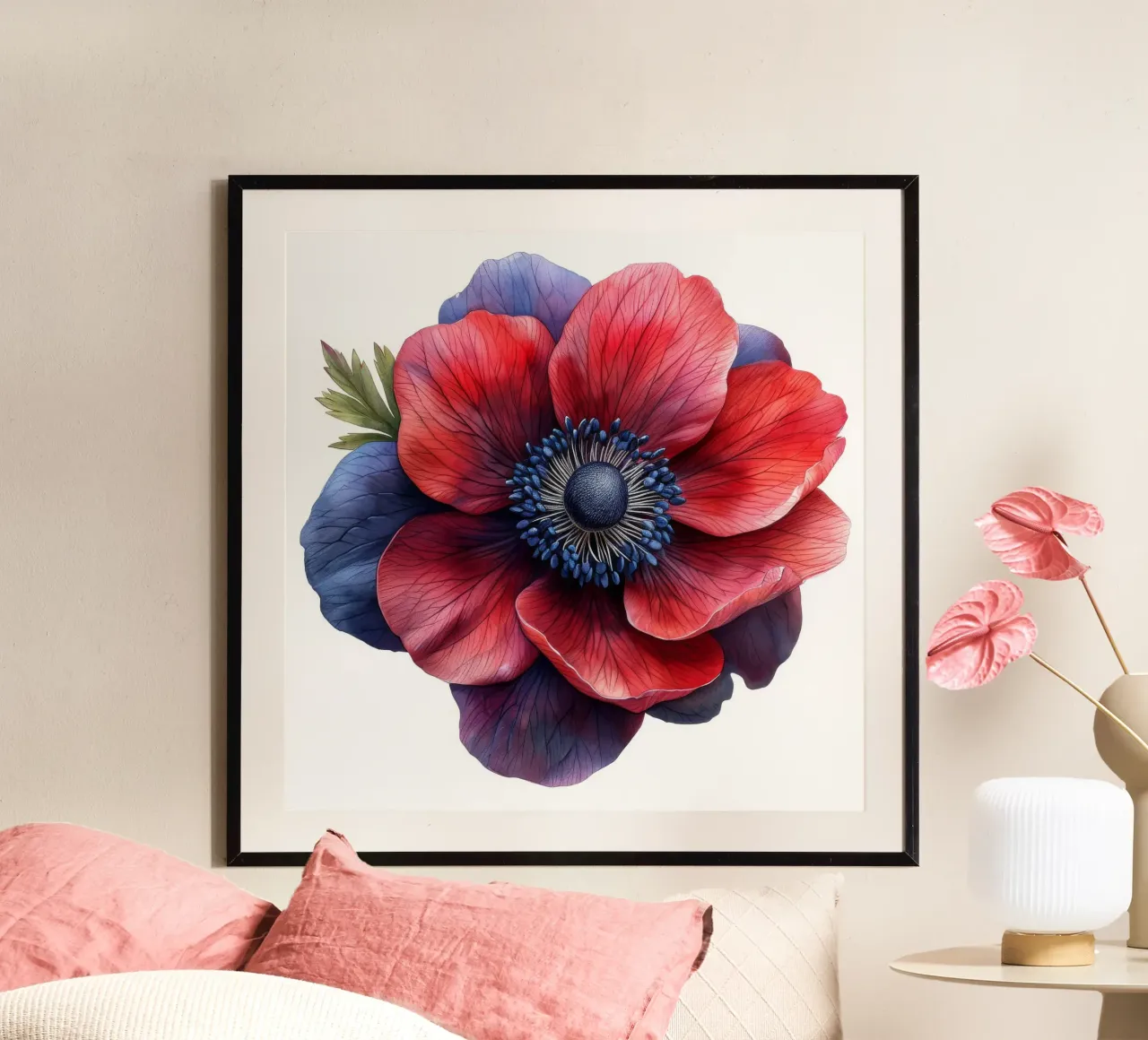 Fiore di anemone 3 carta hahnemühle da Bold Blooms