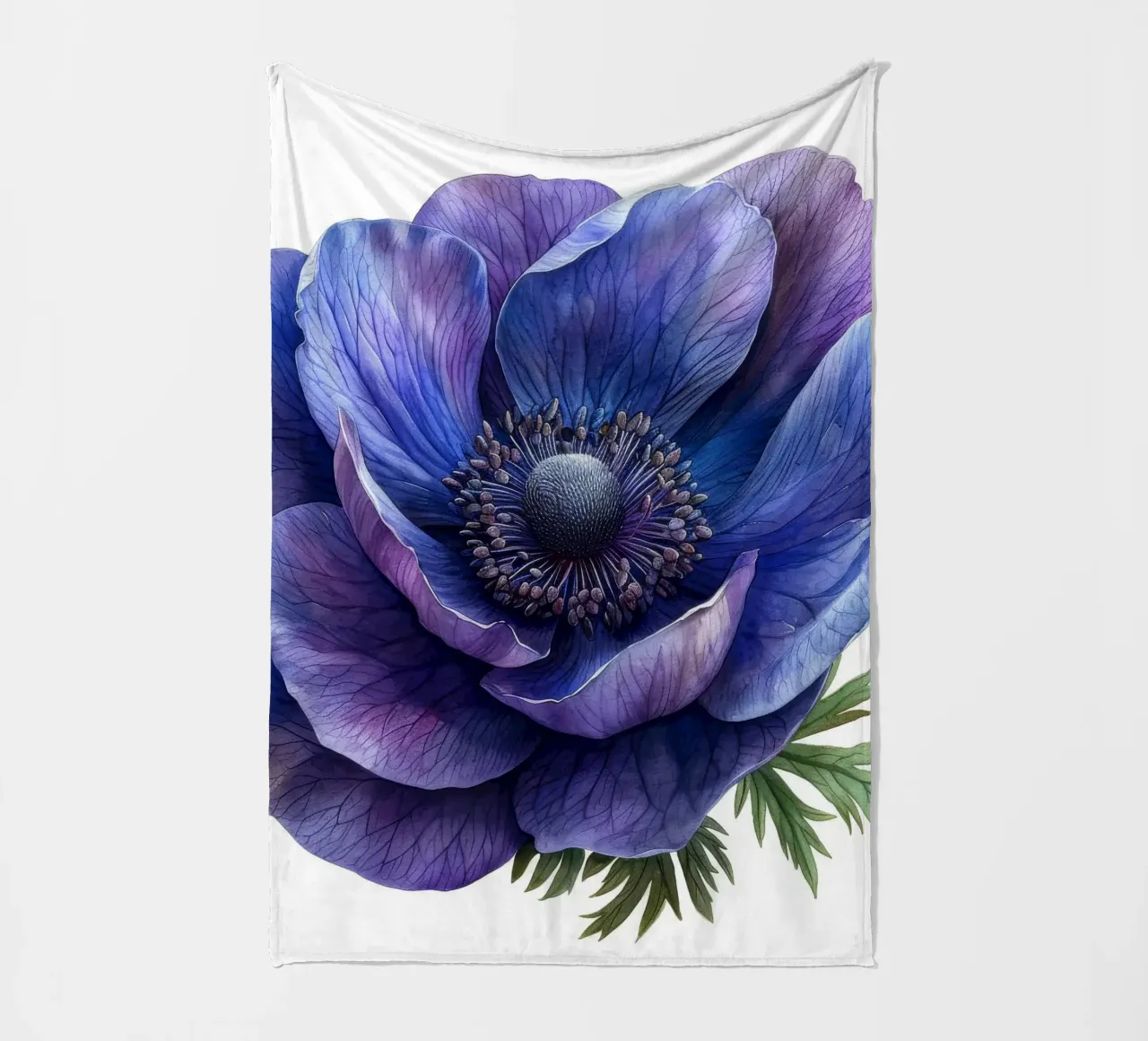 Fiore di anemone 4 coperta in pile da Bold Blooms