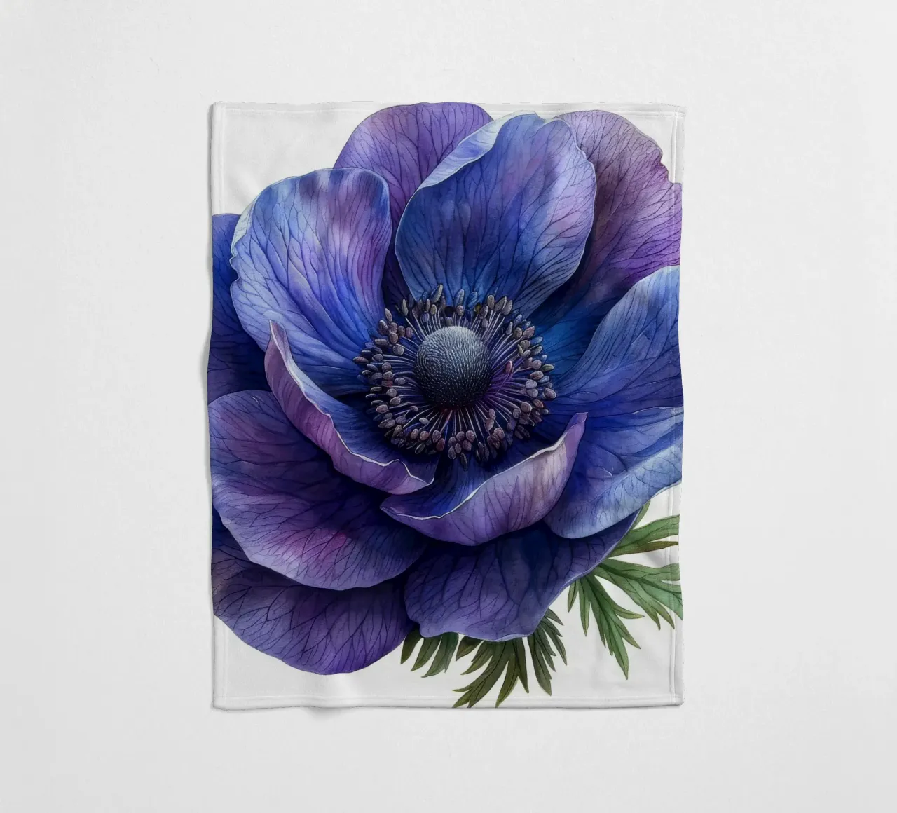 Fiore di anemone 4 coperta in pile da Bold Blooms