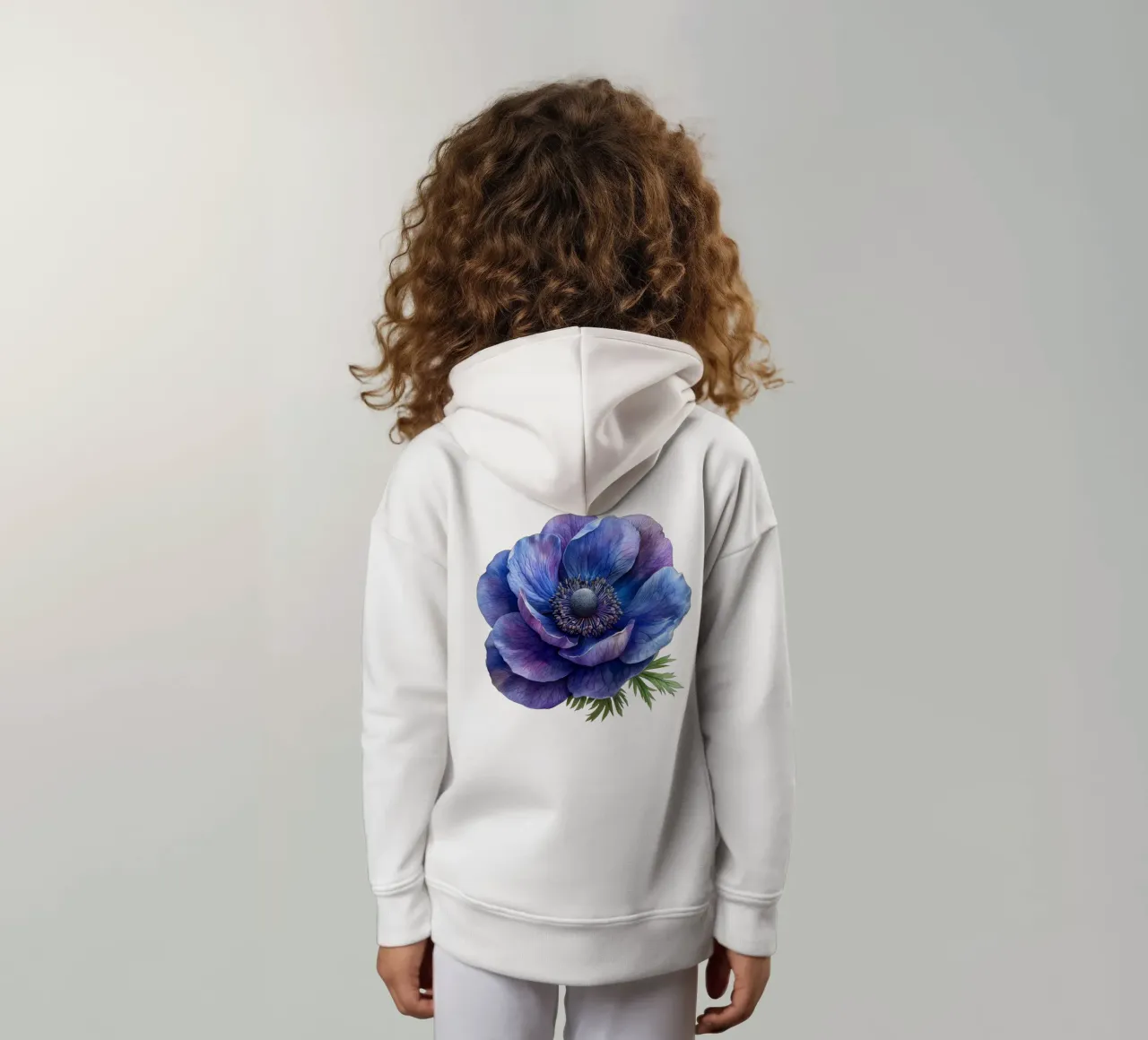Fiore di anemone 4 felpa bambino con cappuccio da Bold Blooms