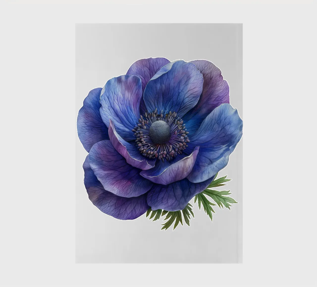 Anemone Flower 4 notebook by Bold Blooms
