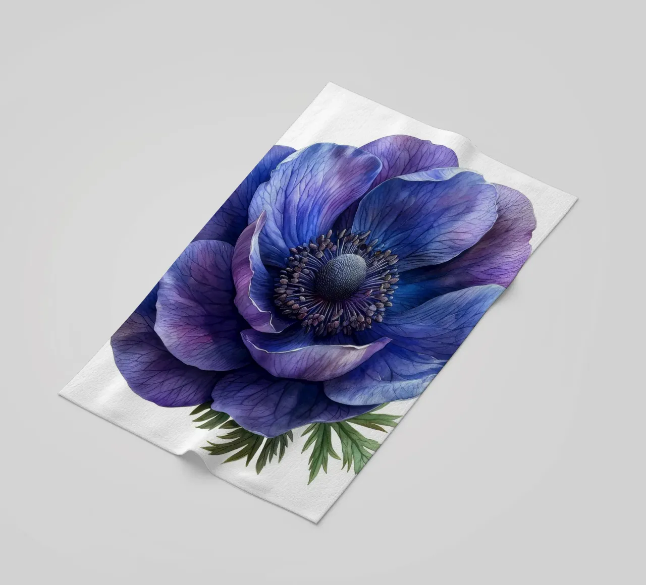Fiore di anemone 4 telo mare da Bold Blooms