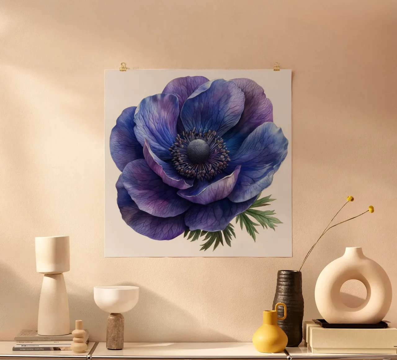 Fiore di anemone 4 carta hahnemühle da Bold Blooms