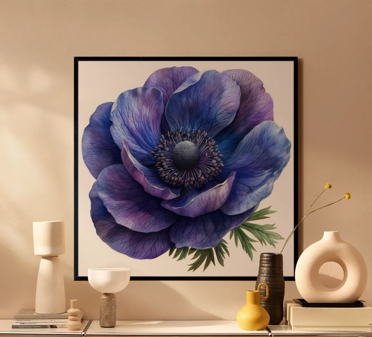 Fiore di anemone 4 carta hahnemühle da Bold Blooms